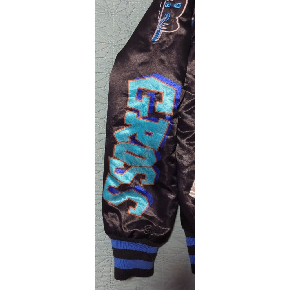 HGC The Gross Sisters 2001 Black Blue Satin Bomber Jacket Proud Family Sz S - Picture 6 of 9